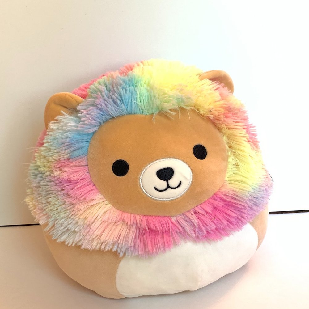 Leonard Rainbow Lion Squishmallow 12"